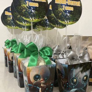 Centro de mesa com pipoca gourmet 70g