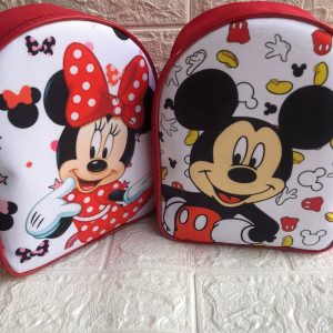 Minie vermelha mochila personalizada