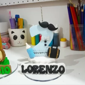 Vela em biscuit Poderoso chefinho