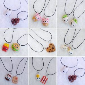 Colar divertido em biscuit