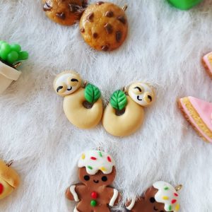 Pingentes para acessórios em biscuit