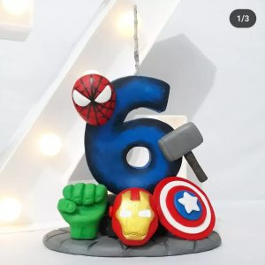 Vela em biscuit Heróis Vingadores