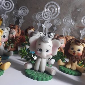 Lembrancinhas em biscuit Safari