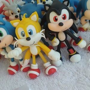 Apliques em biscuit Sonic