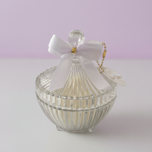 Bomboniere de vidro média com a media de 35g de pipoca gourmet